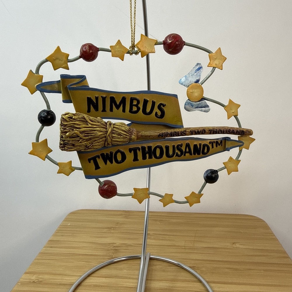 HARRY POTTER Nimbus Two Thousands Christmas Ornament Kurt Adler Vintage NEW 2000